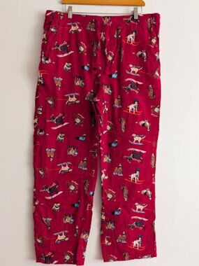 Old Navy Red Dog Flannel Pants Size XL